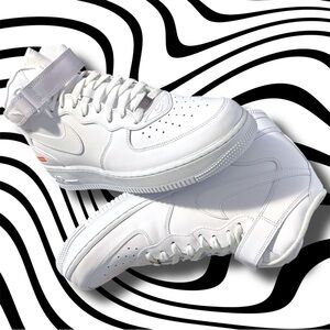 β’NEWβ’ SUPREME x NIKE AIR FORCE 1 MID TRIPLE WHITE β’ SIZE 11.5M OG BOX